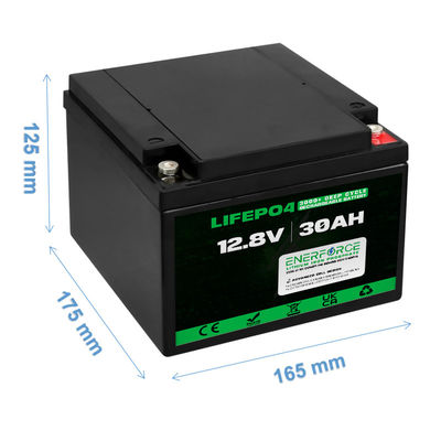 Bateria recarregável LiFePO4 de 12V 30Ah para ferramentas elétricas e dispositivos recreativos