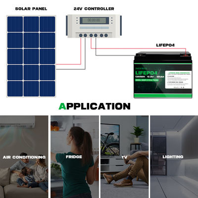 Enerforce 12V 100Ah Lifepo4 Bateria Recarregável Para Sistema de Armazenamento Solar Doméstico