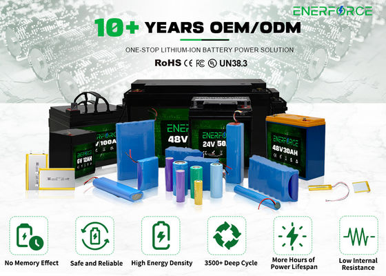 6V 6Ah Lifepo4 Bateria de íons de lítio Bateria recarregável de armazenamento de energia
