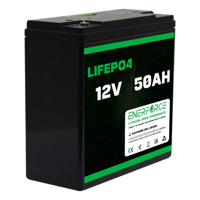 12.8V 50Ah Bateria recarregável LiFePO4