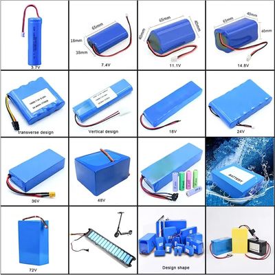 Bateria de alto desempenho 3S1P 18650 11.1V 2600mAh para aplicações robustas