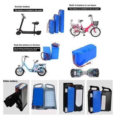 OEM Baterias de bicicletas elétricas 24V 48V 60V 72V 18650 Bateria Deep Cycle