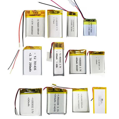 Bateria recarregável de polímero de lítio personalizada 3.7V 8mAh - 20000mAh Capacidade