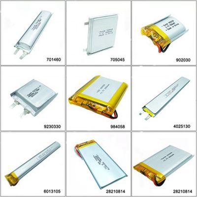 Bateria recarregável Li-Ion Polymer 3.7 V 3000mah Bateria Lipo 500mah 850mah 1800mah