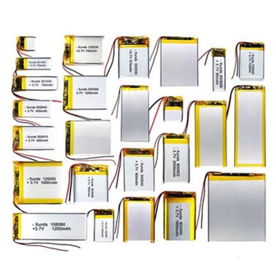 Bateria recarregável Li-Ion Polymer 3.7 V 3000mah Bateria Lipo 500mah 850mah 1800mah