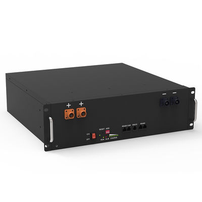51.2V 5.12KWh 48 Volt Bateria de íons de lítio montada para armazenamento de energia