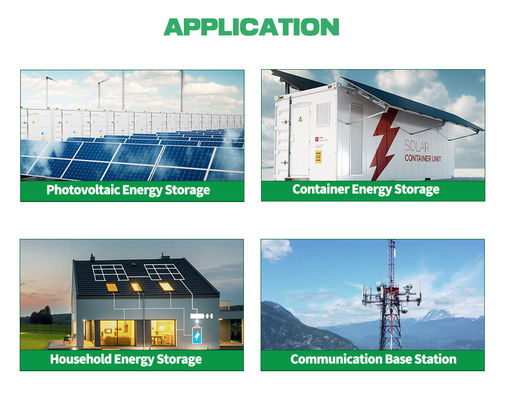 51.2V 5.12KWh Sistema residencial de armazenamento de energia Bateria de lítio montada no rack