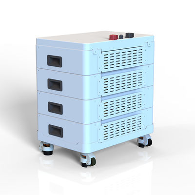 Sistema de armazenamento de energia residencial fora da rede 51.2V 10KW 20KW Bateria de lítio empilhada