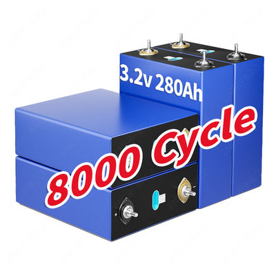 8000 Ciclo EVE 3.2V 280AH LFP Lifepo4 Células de bateria de grau A 5.49kg Para energia solar