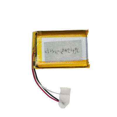 Bateria recarregável de lítio-polímero LIPO 3.7V 1350mAh Para uso industrial