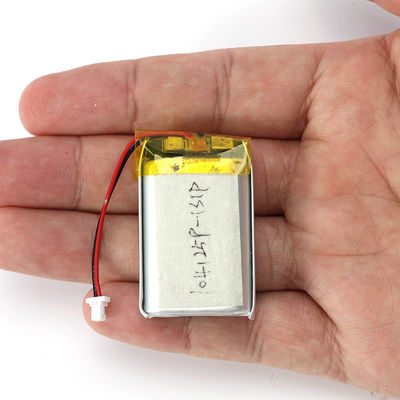 104125 alto-falante Bateria de polímero de lítio 3.7 V 1100mAh Com conector JST