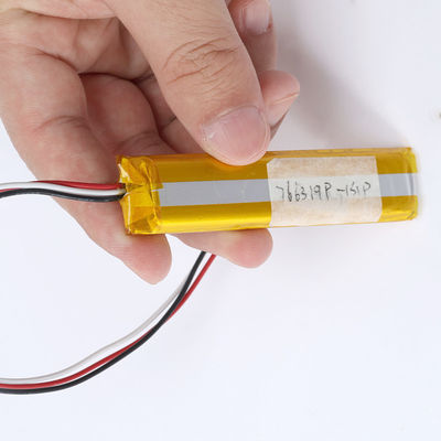 Bateria recarregável Lipo 3,7 V de polímero de lítio 1050mAh para eletrônicos de consumo