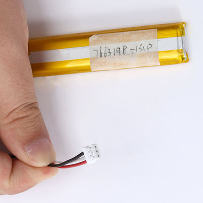Bateria recarregável Lipo 3,7 V de polímero de lítio 1050mAh para eletrônicos de consumo
