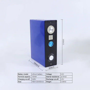 3.2V 100Ah LiFePO4 Célula prismática EVE Bateria de armazenamento de energia solar para o lar
