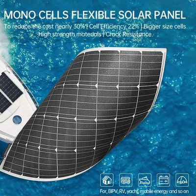 OEM Mobile Portátil 100W Painéis Solares Flexíveis Para Caminhadas CE CB TUV Certificado