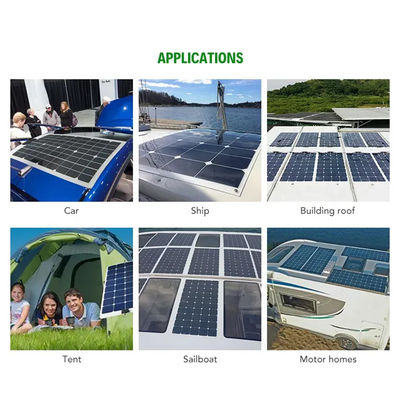 OEM Mobile Portátil 100W Painéis Solares Flexíveis Para Caminhadas CE CB TUV Certificado