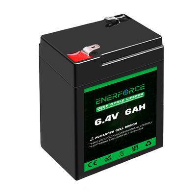 6.4V 6Ah 8Ah recarregável Lifepo4 Bateria Pack 32650/32700