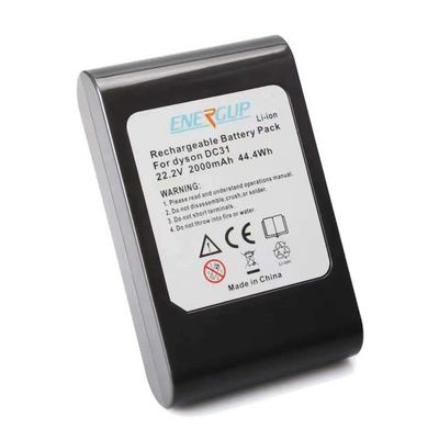 Bateria do aspirador de iões de lítio 22.2V 2000mAh Dyson DC31 Bateria de substituição