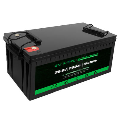 Lifepo4 24V 200Ah Bateria de íons de lítio de ciclo profundo Bateria de íons de lítio