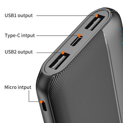 Banco de Energia Ultra Slim Móvel Portátil 10000mah 20000mah Bateria Li Polymer