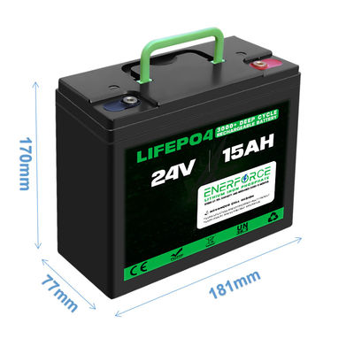 15AH 24V LFP Bateria Para Mobilidade Scooter Go Kart Golf Cart Goped