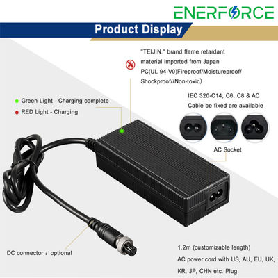 OEM acessórios de bateria de lítio 60V carregador de bateria de lítio para scooter elétrico Ebike