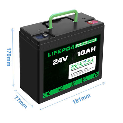10h 24V LiFePO4 Bateria de ciclo profundo Bateria de lítio para energia solar