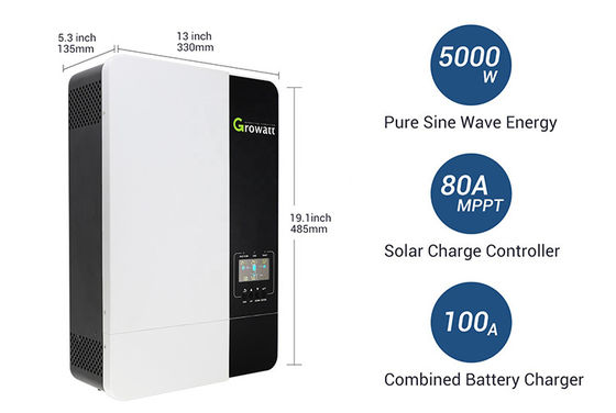 Growatt SPF3500ES SPF5000ES Inverter solar de 48 V fora da rede para sistemas de painéis solares de 5kVA e 5kW