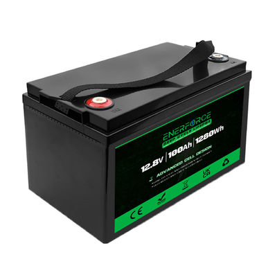 Enerforce 12V 100Ah Lifepo4 Bateria Recarregável Para Sistema de Armazenamento Solar Doméstico